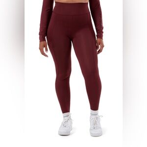 Black Heart Equestrian flex riding leggings - wine